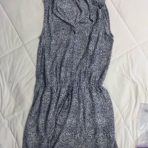 Hilary Radley Black and White Midi Dress
